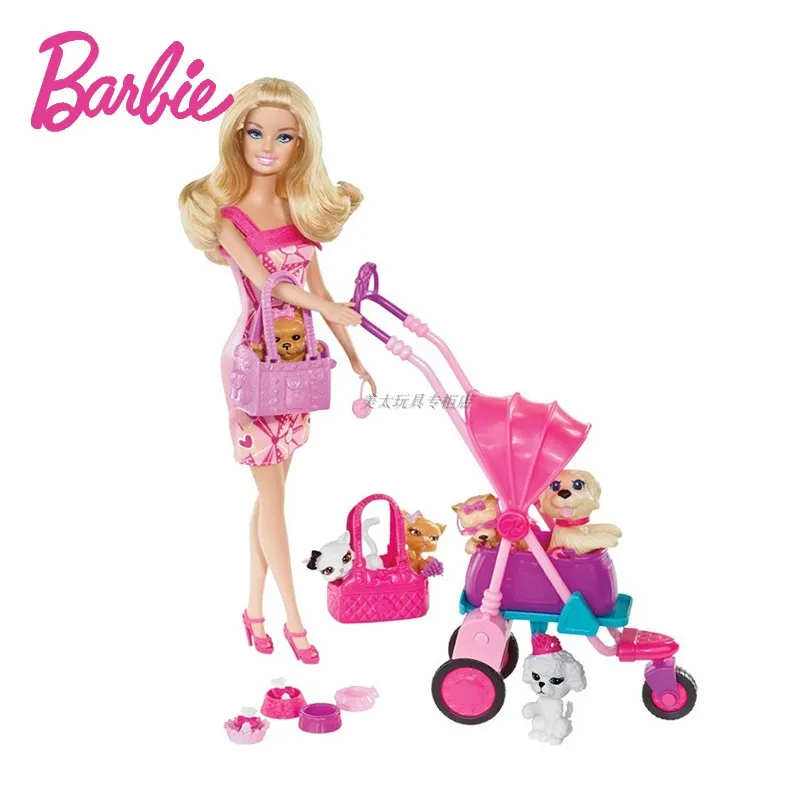 Кукла Барби коллекция домашних животных набор модная кукла игрушка большая