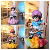 bandai dragon ball action figure westward journey series son goku somersault cloud childhood pink blue model boxed toy