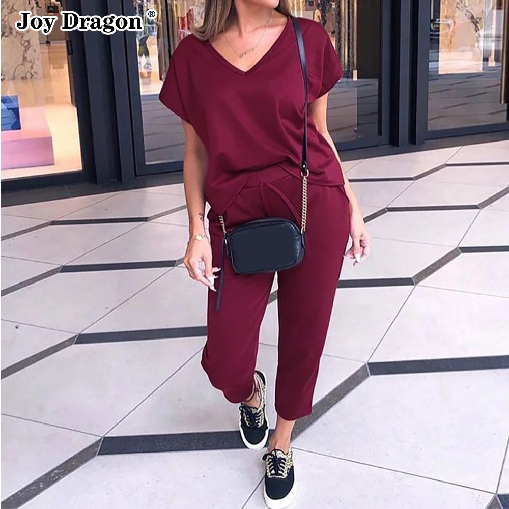 Женские брюки с длинным рукавом повседневные Костюмы лето-весна 2020 |