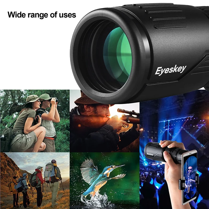 Eyeskey 8-24X42 Портативный Монокуляр компактный и водонепроницаемый Bak4 призма мобильный телефон телескоп Монокуляры для наружного кемпинга Hungt