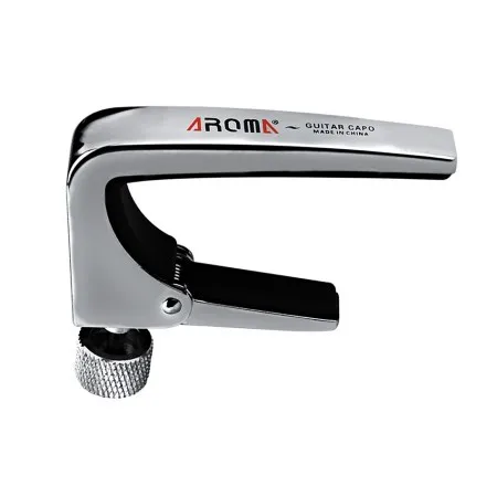 Glossy Silver Арома AC-11 гитара цинковый сплав Капо для акустической электрогитары 4 цвета на выбор Запчасти и аксессуары - Цвет: Glossy Silver