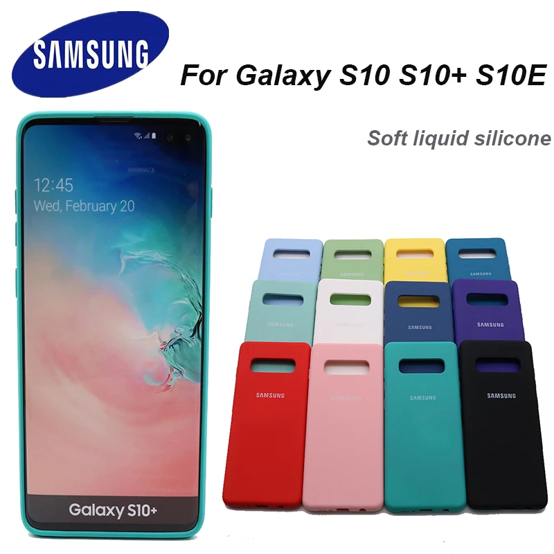 Чехол для Samsung Galaxy S10 Plus E Мягкий противоударный мягкий чехол из жидкого силикона