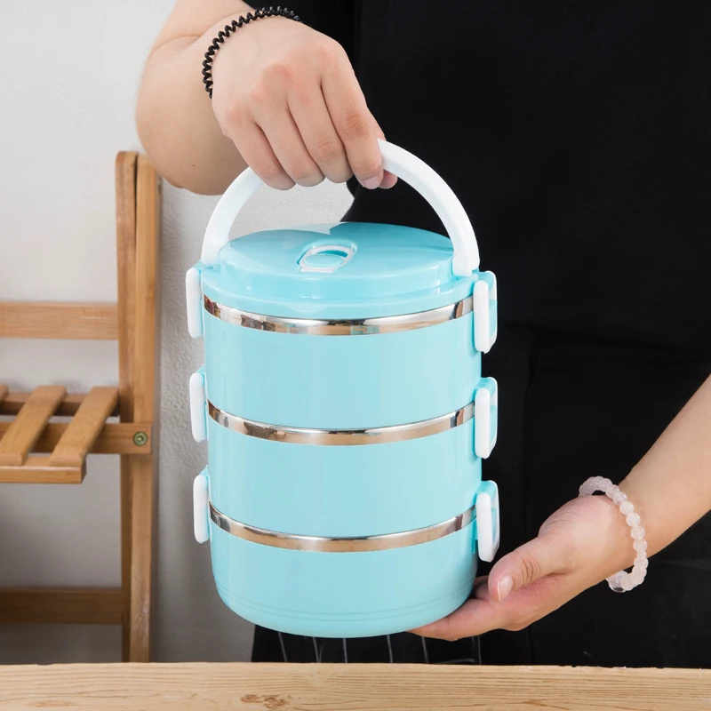 Коробка Bento из нержавеющей стали для детей Студенческая герметичная