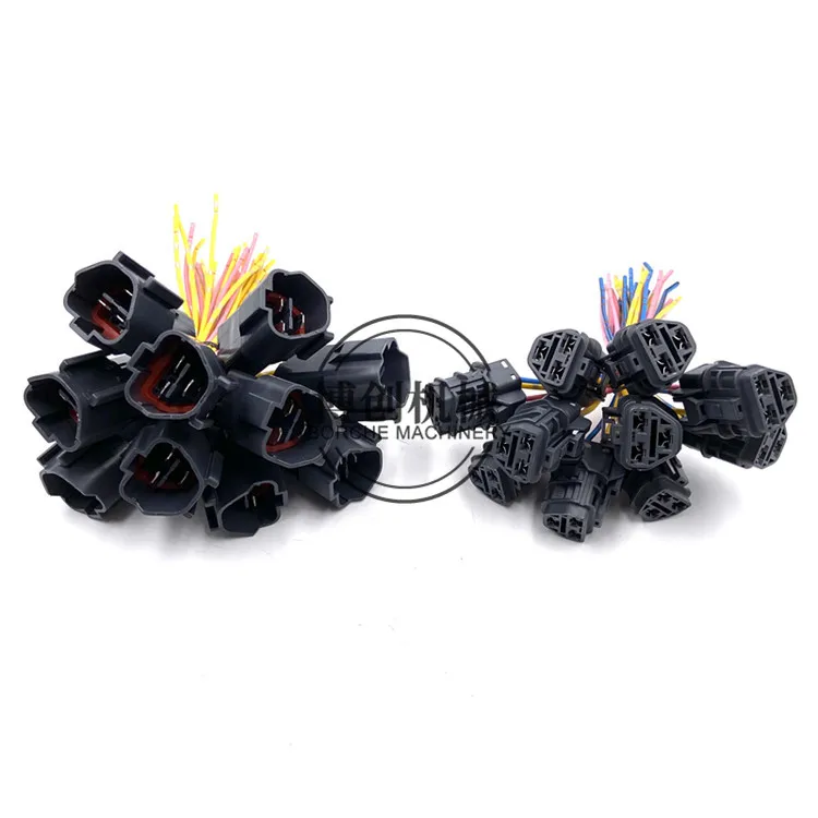 

free shipping for Komatsu PC120/200/220-5 Throttle Motor Harness Plug-in Three-wire Plug-in excavator parts