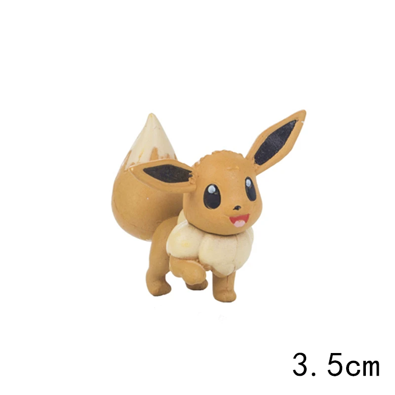 Pokemon Toys 3-7cm Pet Dolls Collection Pikachu Mimikyu Squirtle Vulpix Eevee Mew Bulbasaur Anime Figures Model Doll Kids Gifts | Игрушки и