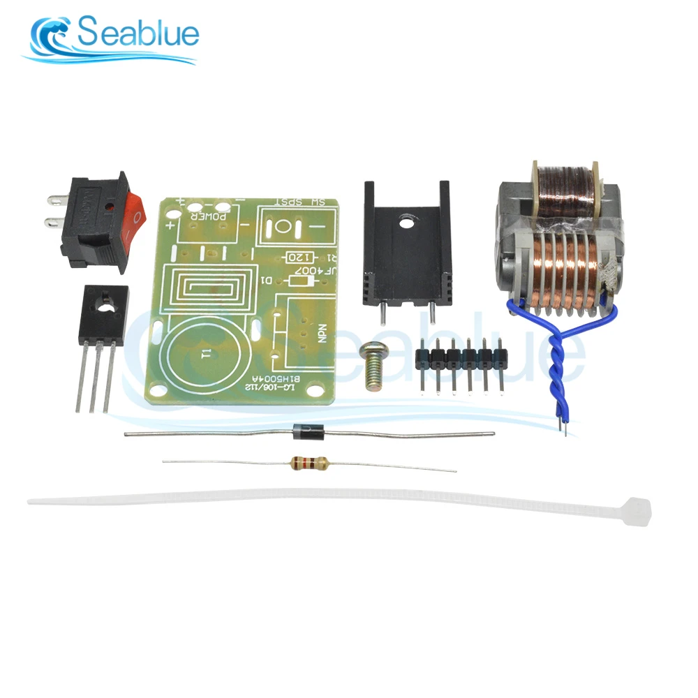 

Высоковольтный генератор дугового зажигания 18650, высокочастотный, постоянного тока, 15 кВ, инвертор, до 3,7 в, комплект «сделай сам»