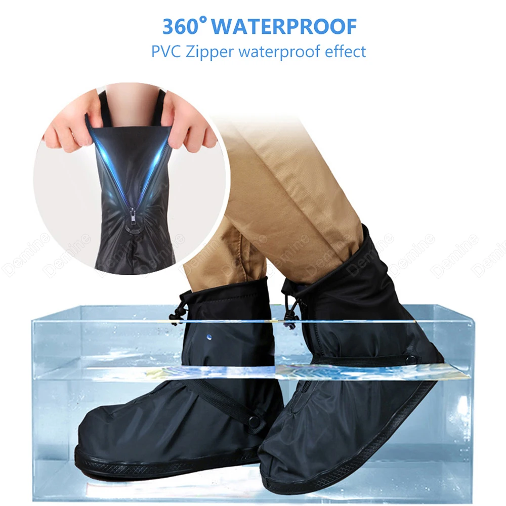 High Quality Reusable Anti-slip Shoe Covers for Shoes Protector Waterproof Rain Boots Shoe Cover Cycling Overshoes Dropshipping