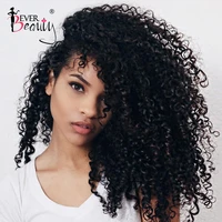 3b 3c kinky curly hair clip in human hair extensions mongolian hair bundle hair clips in for women ponytail 3c 4a ever beauty