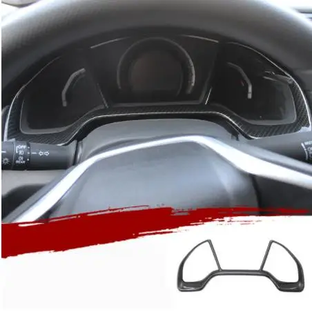 Аксессуары из углеродного волокна черного цвета интерьер ABS Decroation cover trims для Honda