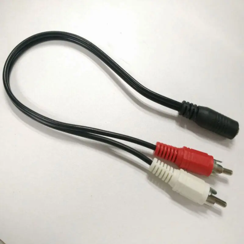 3 5 1/8 мм стерео гнездо Mini Jack на 2 RCA штекер аудио кабели Y адаптер|Кабели VGA| |
