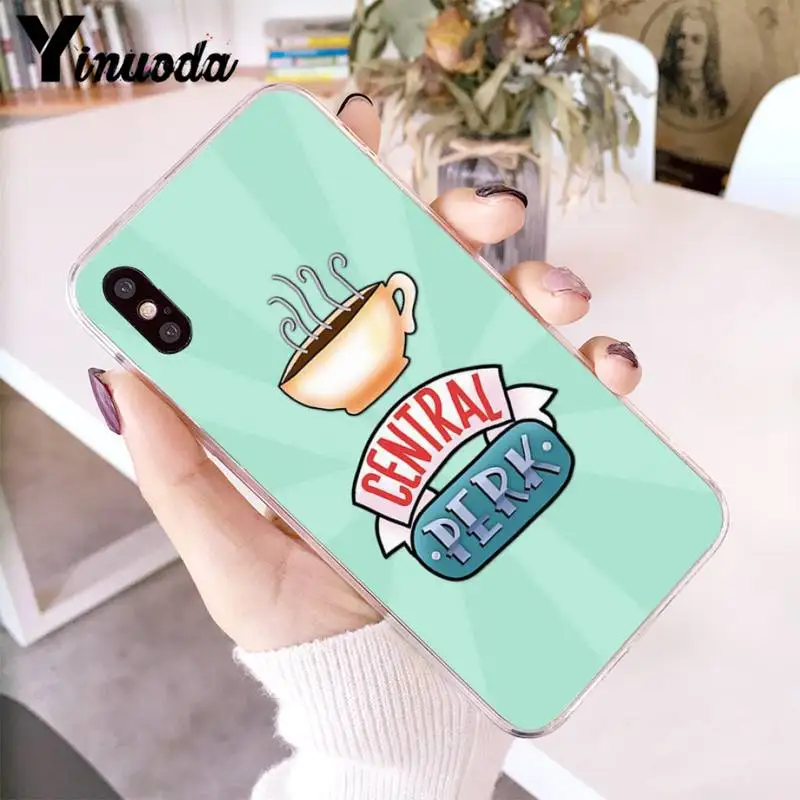 

Yinuoda Central Perk Coffee friends tv show Soft Phone Cover for iPhone 12 8 7 6 X XS MAX 6S Plus XR 11 12 11pro promax 5 5S SE