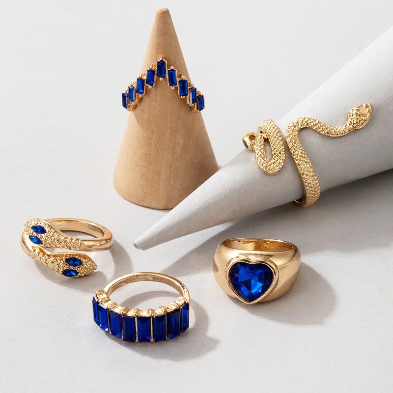 5 шт./комплект женские кольца в богемном стиле | Украшения и аксессуары