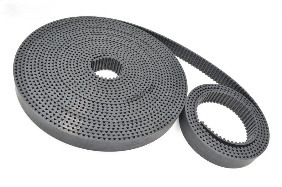 

Arc Tooth PU Black HTD 5M Open Synchronous belt Width 10/15/20/25/30/50mm Polyurethane steel 5M-25 HTD5M Timing Belt wheel