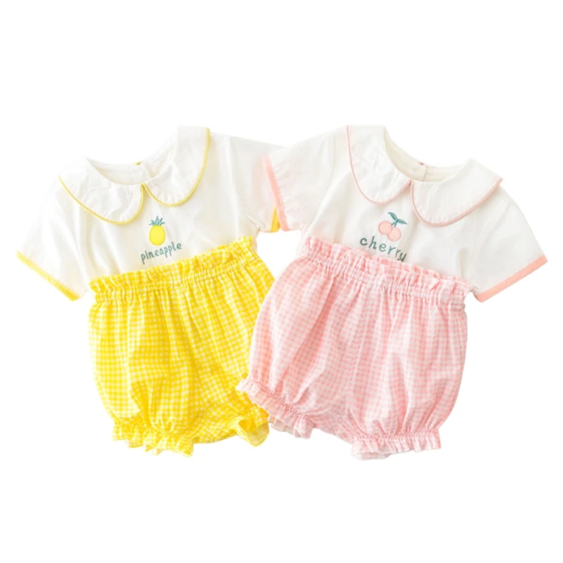 

Summer Baby Girls Cute 2PCs Casual Tops with Harem Shorts Newborn