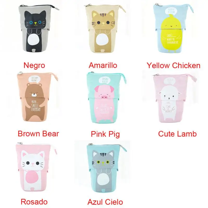 Держатель на молнии канцелярские принадлежности чехол для карандашей коробка