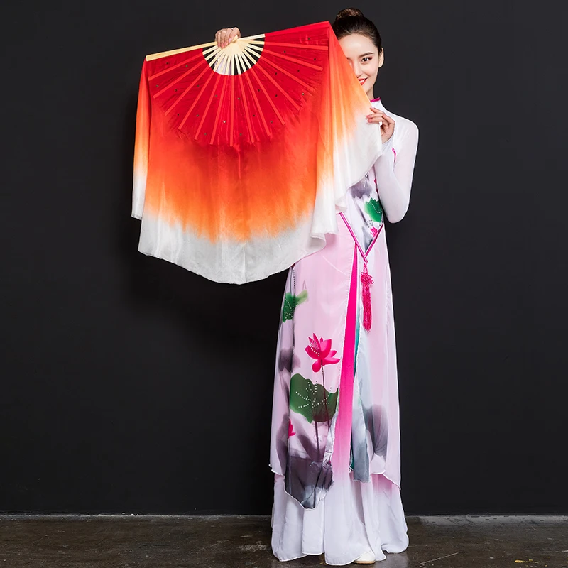 Аксессуары для взрослых имитация Шелкового волокна танцевальный веер длинный