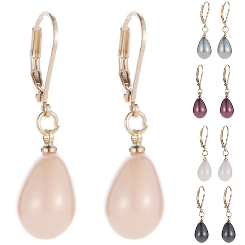 

New Creative Multicolor Earrings Stylish Sweet Temperament Earrings Elegant Female Pearl Earrings