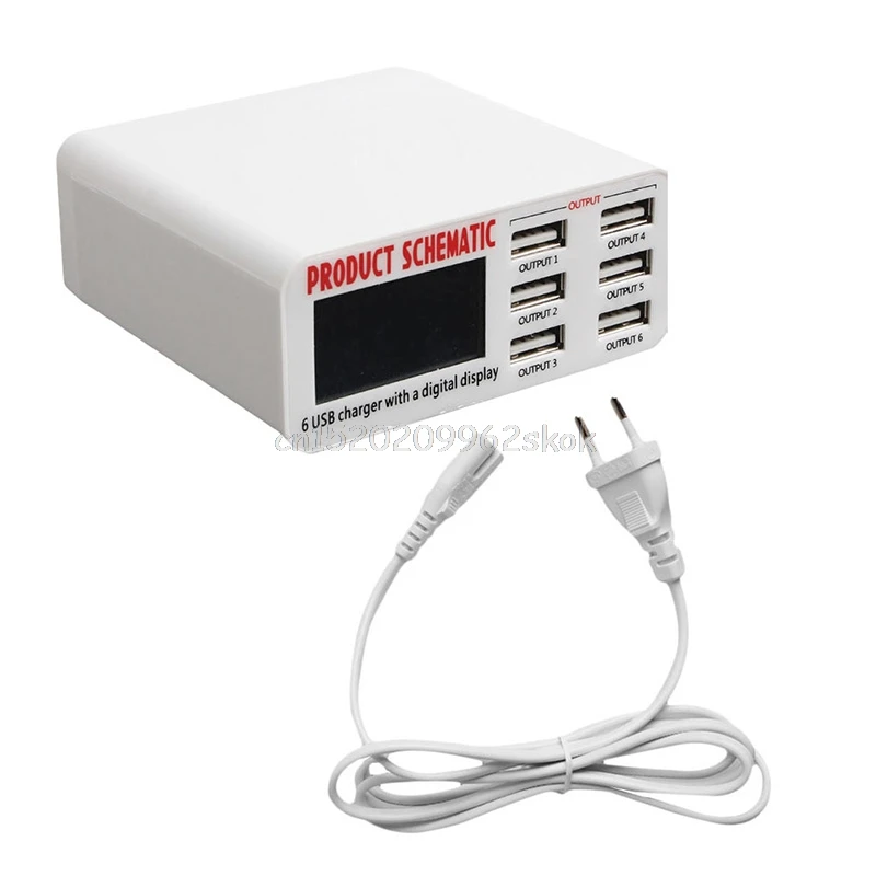 USB быстрое зарядное устройство 6A 6 2 0 3 порт концентратор настенный адаптер для