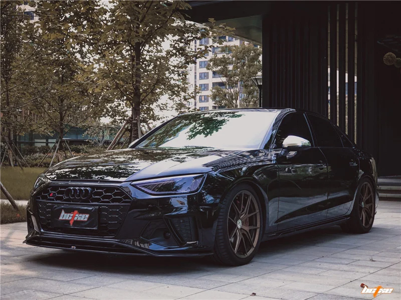 

Подходит для нового 21 Audi S4 губа из углеродного волокна A4l Модифицированная Bctxe Передняя Лопата внешний вид комплект