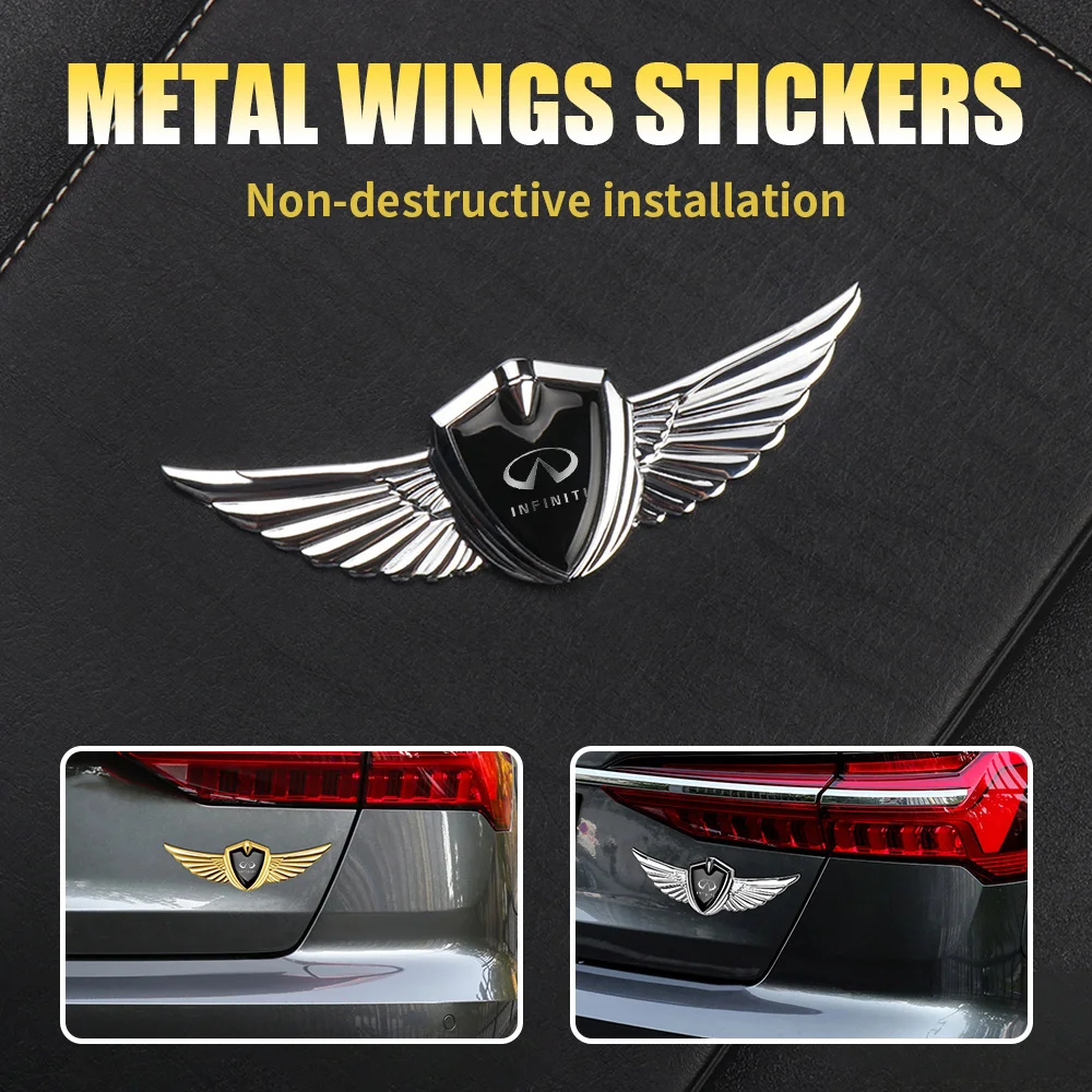 

3D Metal Car Body Stickers Custom Badges Auto Styling Decoration Accessories For Infiniti ESQ EX25 EX35 EX37 FX35 FX37 JX35 G25