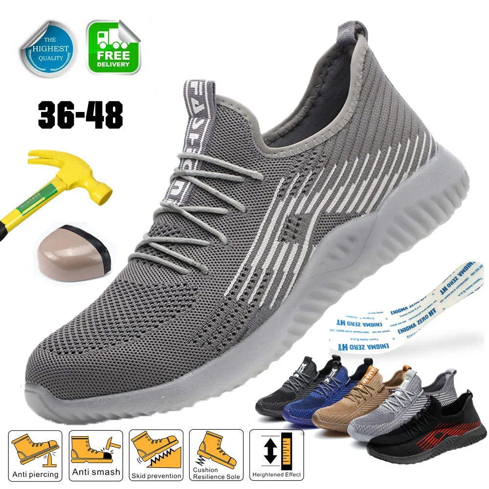 Непрокалываемые стальные ботинки с носком безопасная рабочая обувь кроссовки со