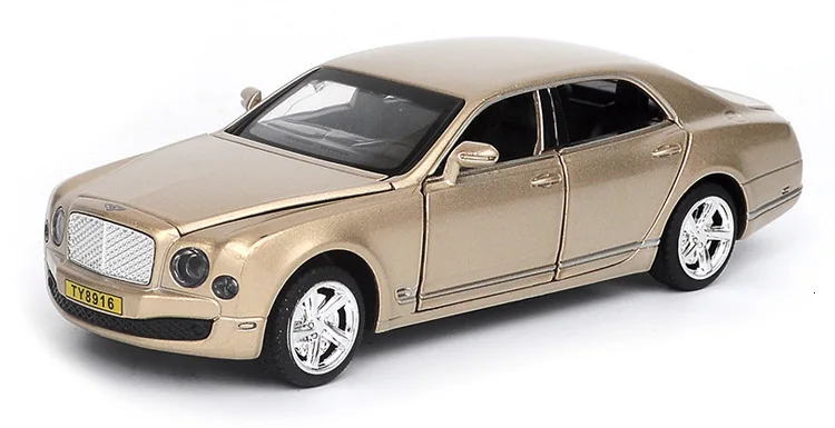 1/32 модель автомобиля из сплава Mulsanne, игрушка, 6 открывающихся дверей, металлическая автоматическая модель литья под давлением, имитирующая светильник, детский подарок для коллекции игрушек