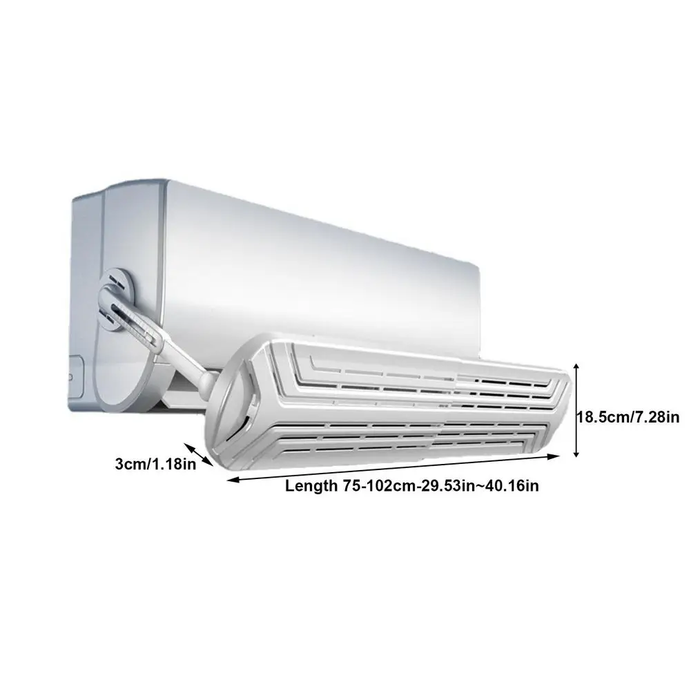

Adjustable Retractable 3D Mechanical Air-conditioning Baffle Anti-direct Blowing Air-conditioning Windshield Cooling Summer