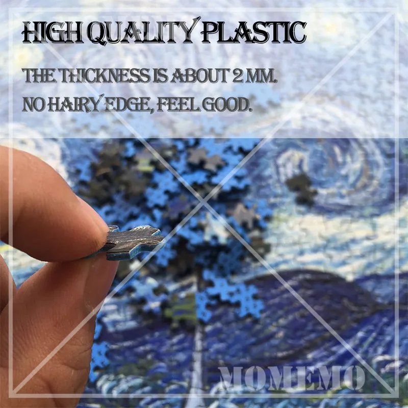 Звездная ночь пластиковые головоломки 1000 штук игрушки Ван Гог художественная