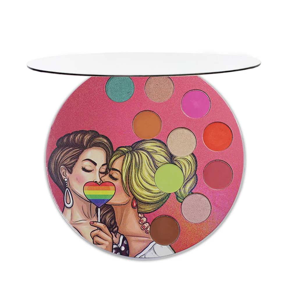 100 шт. палитра матовых мерцающих теней для век с зеркалами |