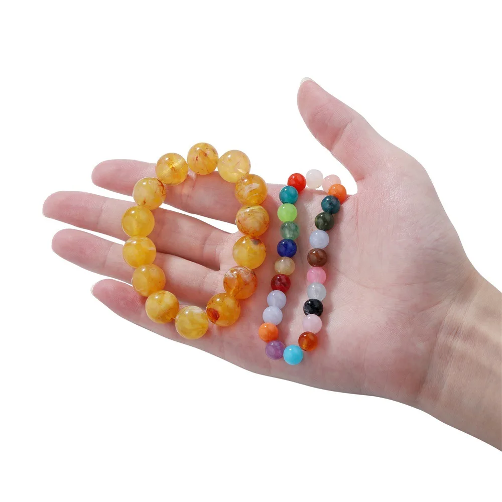 Оптовая продажа партиями по 6/8 мм акриловые облака бусины эффект круглые Spacer