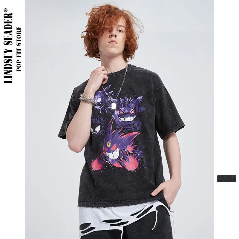 Мужская футболка в стиле хип хоп уличная Футболка с принтом Маленький Дьявол 2020