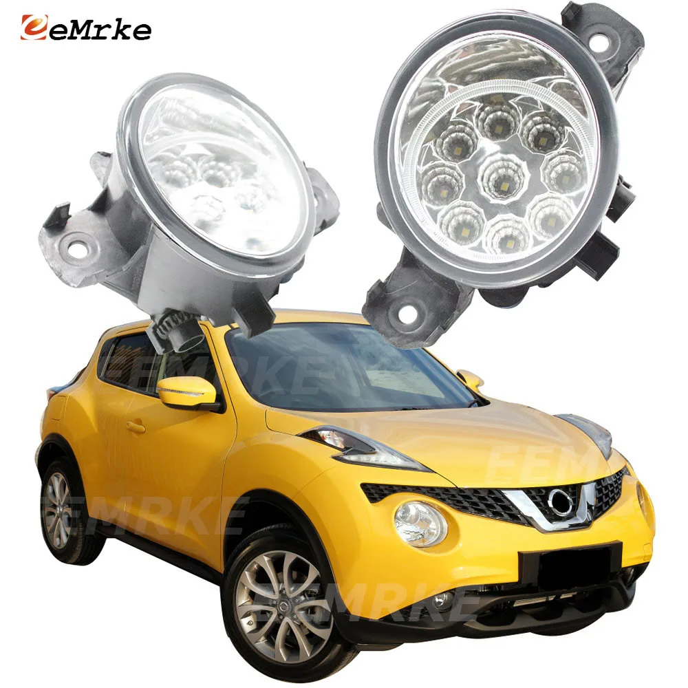 

Светодиодные противотуманные фары EEMRKE, 2 шт., 9 штук, H11, 12 В, галогенные фары для переднего бамперсветильник для Nissan Juke F15 2015, 2016, 2017, 2018, 2019, 2020