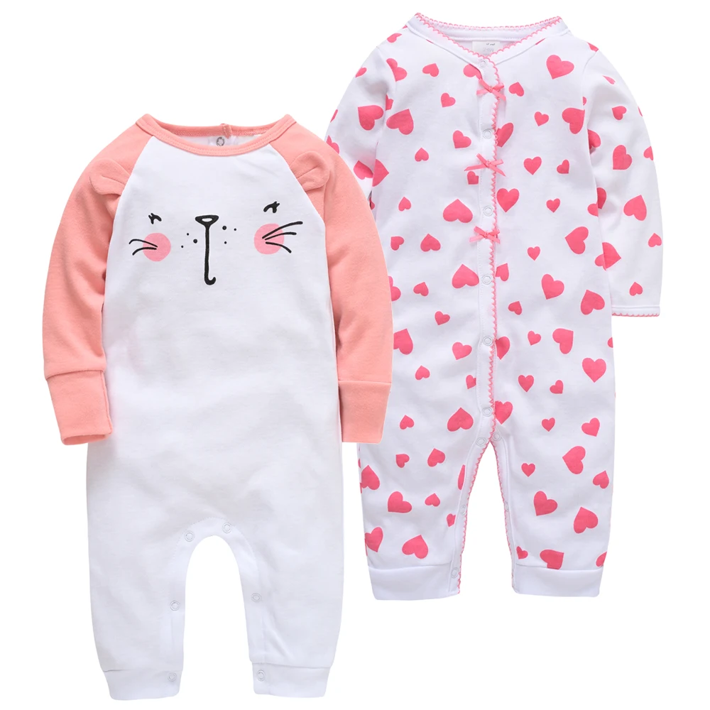 2 шт./лот Детские Комбинезоны Carters одежда для маленьких девочек полный рукав 100%