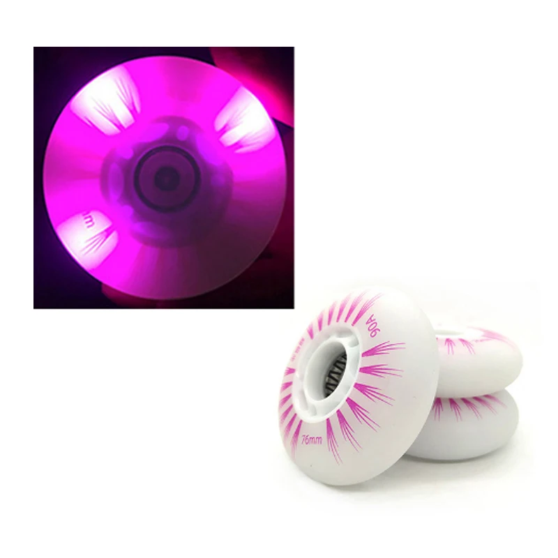

Новые роликовые скейты, мигающие колеса, однорядные, для взрослых, детей, щетка для скоростного катания, Уличные колеса, полиуретановые изно...
