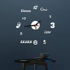 Новые Настенные часы Diy 3d зеркальная поверхность наклейка домашний офис Декор часы Наклейка s большие настенные часы Домашние буквы домашний декор в наличии