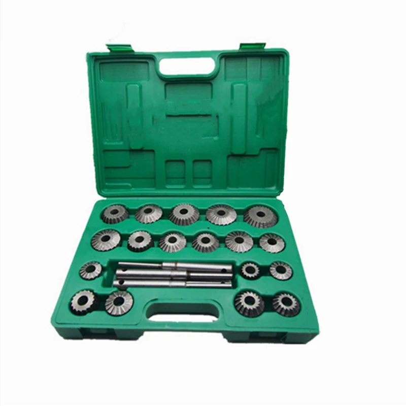 23PCS HIGH CARBON STEEL Valve Seat & Face Cutter Set For Agricultural machinery