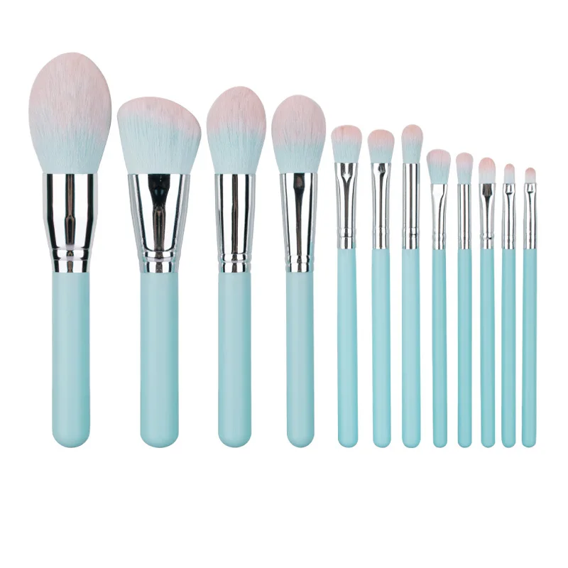 12 светло голубой цвет ручки макияж кисть для теней глаз кисти макияжа инструмент