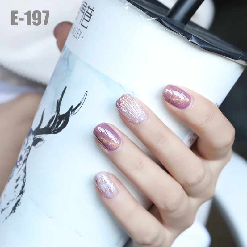 10ML Seashell Cat Eye Nail Gel Soak Off UV LED Polish Hybrid Varnish Paint lak Lucky Lacquer Stamping Glue | Красота и здоровье