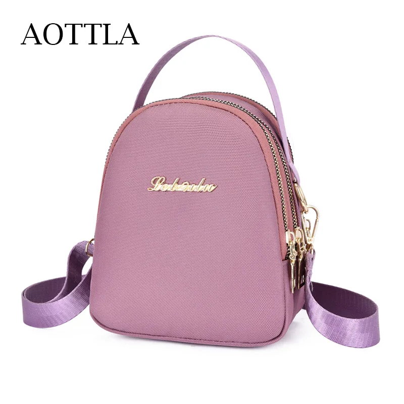 

AOTTLA Women Shoulder Bag Oxford Cloth 3 Layer Zipper Multi-function Women's Bag Brand Good Quality Casual Female Crossbody Bag