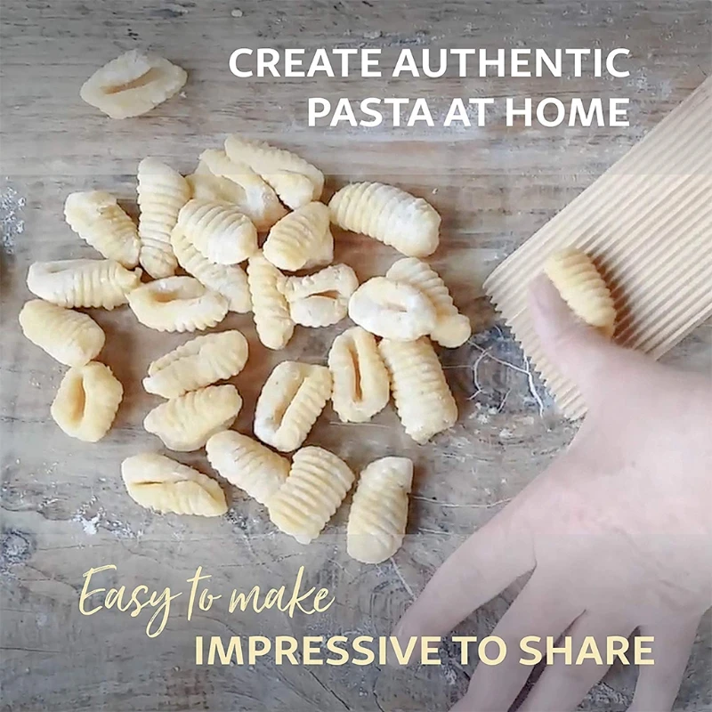Тарелка для макарон Gnocchi инструмент приготовления лапши деревянный стол