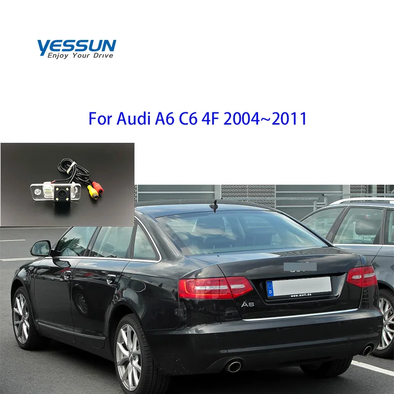 Автомобильная камера заднего вида для Audi A6 C6 4F 2004 2005 2006 2007 2008 2009 ~ 2011 парковочная