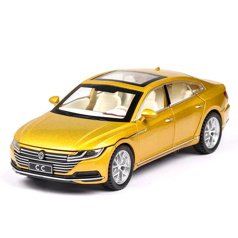 1/32 весы Volkswagen CC литой под давлением сплав оттяните назад автомобиль коллекционная игрушка Подарки для детей