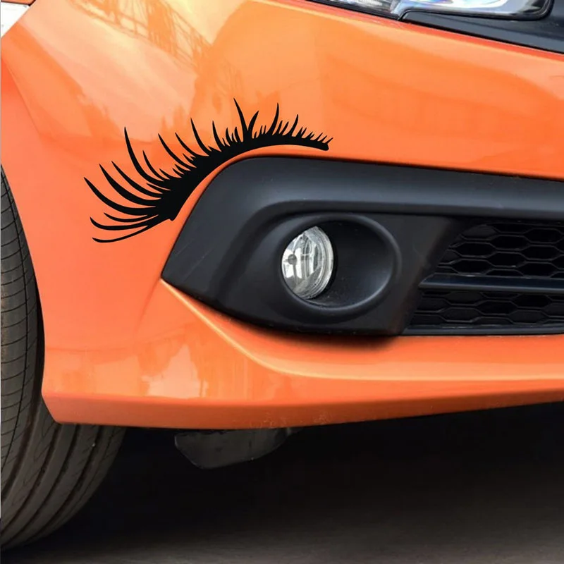 

Car Headlight Eyebrow Stickers Sexy Eyelashes Car Stickers Car Lights Decoration Personalized Stickers Light Eyebrow Stickers
