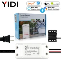 Tuya WiFi Smart Garage Door Controller Opener Monitor Sensor Detector, Smarphone Wireless Remote Voice Control Alexa Google Home