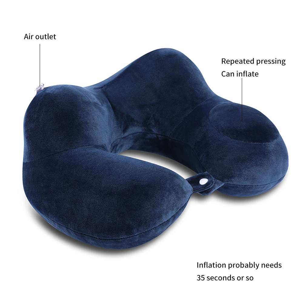 U образная подушка для шеи воздушная надувная шейный корсет расслабляющая боль в