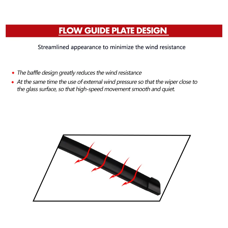 

KAWOO For Volkswagen Touareg Car Soft Rubber Clean The Windshield Wipers Blades Model Year From 2003 To 2017 Fit Side Pin Arm