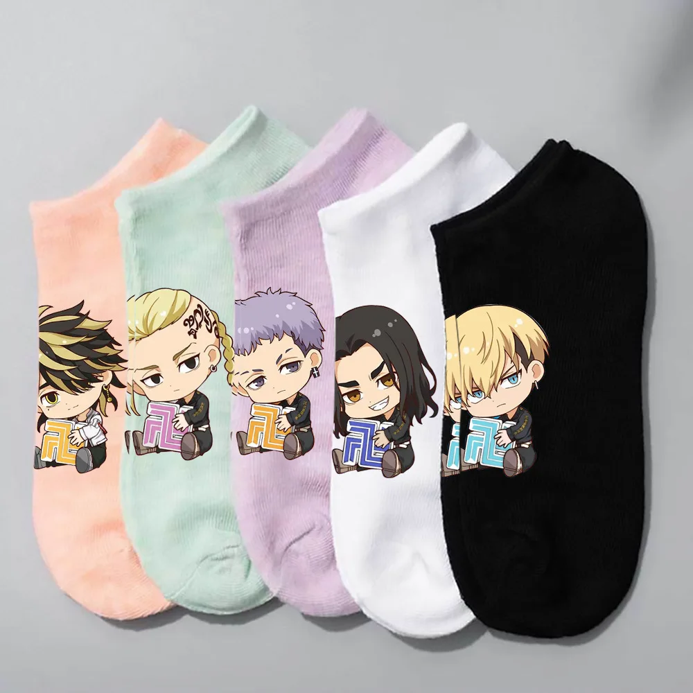 MEW Токийский Мстители Аниме Косплей лодка носки Manjiro Ken Takemichi Hinata atсуши Chibi Kawaii