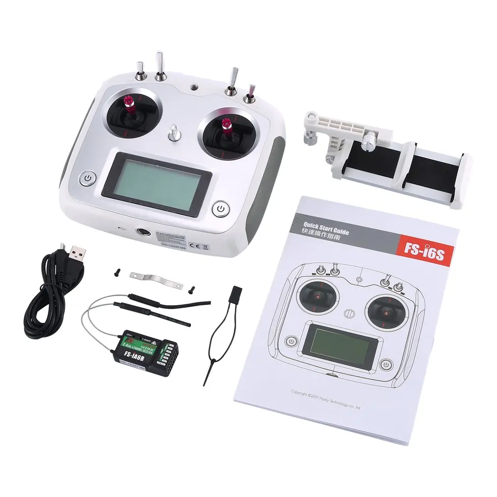 

FS-i6S I6S 2.4G 10 Channel AFHDS 2A Transmitter IA6B Receiver For RC Airplane FPV Racing Drones