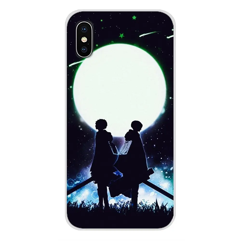For LG G3 G4 Mini G5 G6 G7 Q6 Q7 Q8 Q9 V10 V20 V30 X Power 2 3 K10 K4 K8 2017 Soft Transparent Cases Cover Attack On Titan Anime | Мобильные