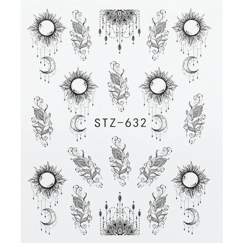 1 шт великолепные наклейки на ожерелье ногти водные дизайн для ногтей